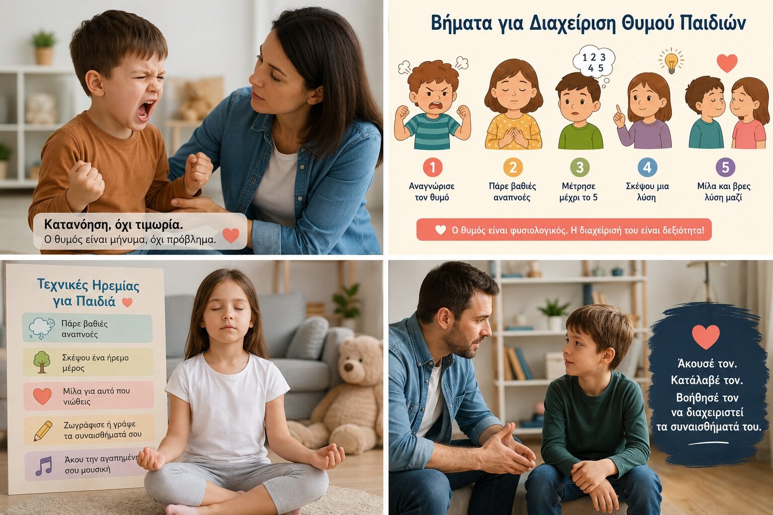 Διαχείριση Θυμού Παιδιών: Πώς οι Γονείς Μπορούν να Βοηθήσουν Ουσιαστικά